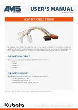 Предварительный просмотр 1 страницы AMS FID620 User Manual