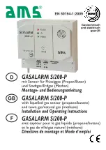 Preview for 1 page of AMS GASALARM S/200-P Installation And Operating Instructions Manual