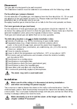 Preview for 13 page of AMS GASALARM S/200-P Installation And Operating Instructions Manual