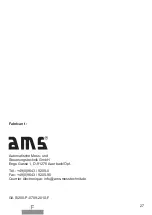 Preview for 27 page of AMS GASALARM S/200-P Installation And Operating Instructions Manual