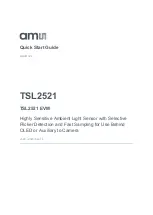 Предварительный просмотр 1 страницы AMS TSL2521 Quick Start Manual