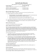 Preview for 5 page of AMSEC BF912 Operating Instructions And Warranty