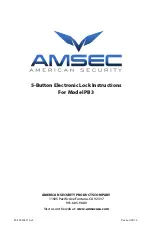 Preview for 1 page of AMSEC PB3 Instructions