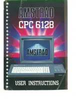 Preview for 1 page of AMSTRAD CPC6128 User Instruction