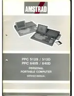 AMSTRAD PPC 512D Service Manual preview