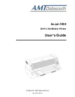 Preview for 1 page of AMT Datasouth Accel-7450 User Manual