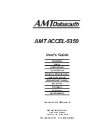 Preview for 3 page of AMT Datasouth AMT ACCEL-5350 User Manual