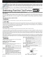 Preview for 1 page of AMT 3880-97 Specifications Information And Repair Parts Manual