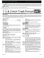 Preview for 1 page of AMT 3930-D5 Specifications Information And Repair Parts Manual