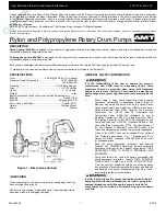 Preview for 1 page of AMT 4946-99 Specifications Information And Repair Parts Manual