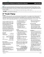 Preview for 1 page of AMT 5580 Specifications Information And Repair Parts Manual