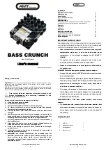 AMT Bass Crunch User Manual preview