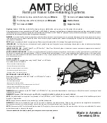 Preview for 6 page of AMT Bridle Standard Directions, Indications, & Contraindications For Use