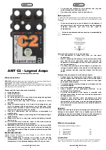 Предварительный просмотр 1 страницы AMT C2 Quick Manual