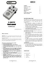 Предварительный просмотр 1 страницы AMT S-Drive FX-Drive Series User Manual