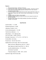 Preview for 2 page of AMTC EQ-AMP1500 Instruction Manual