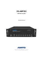 Preview for 1 page of AMTC EQ-AMP350 Instruction Manual