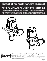 AMTC HYBRIDFLUSH AEF-801 SERIES Installation And Owner'S Manual preview