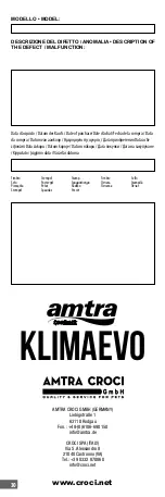 Preview for 30 page of Amtra A6076810 Manual