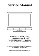 Amtran LC420WUH-SBR1-7R1 Service Manual предпросмотр