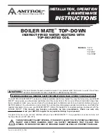 Предварительный просмотр 1 страницы Amtrol BOILER MATE TD-41Z Installation, Operation & Maintenance Instructions Manual