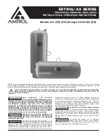 Amtrol EXTROL AX SERIES Installation & Operation Instructions preview