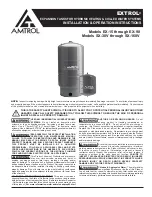 Preview for 1 page of Amtrol EXTROL EX-15 Installation & Operation Instructions