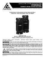 Amtrol HYDROMAX HM-41L Installation & Operation Manual preview