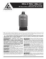 Amtrol WELL-X-TROL WELL-X1 Installation & Operation Instructions preview