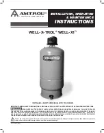 Preview for 1 page of Amtrol WELL-X-TROL Installation & Operation Manual