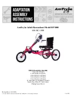 Preview for 1 page of AmTryke 50-HC-1000 Adaptation Assembly Instructions