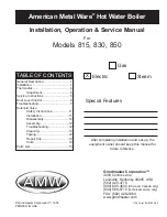 AMW 815 Installation, Operation & Service Manual preview