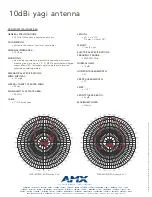 Предварительный просмотр 2 страницы AMX 10dBi Yagi Antenna NXA-WAP2410A Specifications