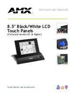 Preview for 1 page of AMX 8.5" Black/White LCD Instruction Manual