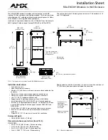 AMX 8-Module In-Wall Enclosure RDA-ENC8W Installation Sheet preview