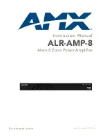 Preview for 1 page of AMX ALR-AMP-8 Instruction Manual