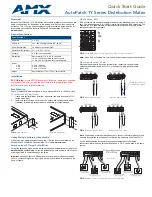 AMX AutoPatch 1YDM Quick Start Manual preview