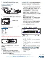 Preview for 2 page of AMX AutoPatch 1YDM Quick Start Manual