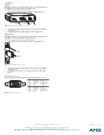 Preview for 2 page of AMX AutoPatch CAT-5 RGBHV RX Quick Start Manual