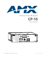 Предварительный просмотр 1 страницы AMX AutoPatch CP-10 Instruction Manual