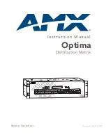 Preview for 1 page of AMX AutoPatch Optima AVS-OP-1616-110 Instruction Manual