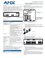 AMX AXB-DMX512 DMX512 INTERFACE Installation Manual preview