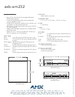 Preview for 2 page of AMX AXB-EM232 Specifications