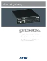 AMX AXB-NET Specifications preview