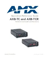 AMX AXB-TC Operation/Reference Manual preview