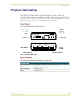 Предварительный просмотр 5 страницы AMX AXB-TM5 Instruction Manual