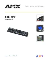 AMX AXC-MSE Instruction Manual предпросмотр