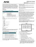 AMX AXC-SLD Reference Manual preview