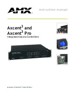 Preview for 1 page of AMX Axcent3 pro Instruction Manual