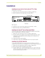 Preview for 7 page of AMX Axcent3 pro Instruction Manual